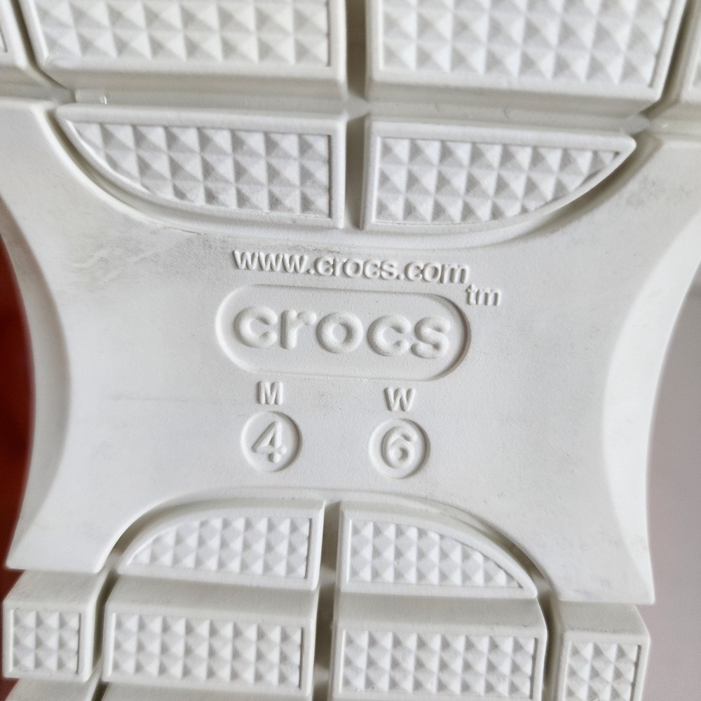 Crocs Disney 2024 Lizzie McGuire Mega Crush Sandals Orange Platform Women 6 RARE - Picture 6 of 11